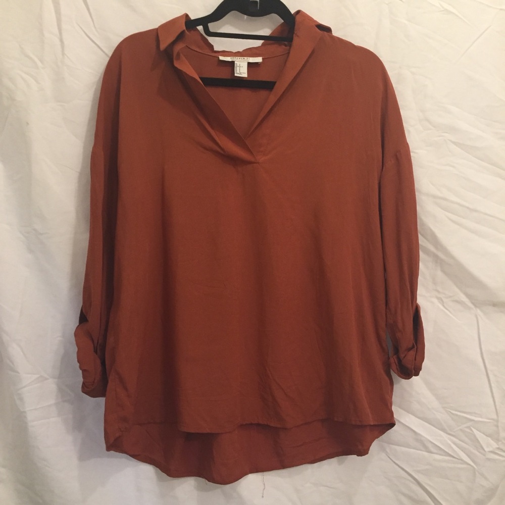 Burnt Orange Blouse